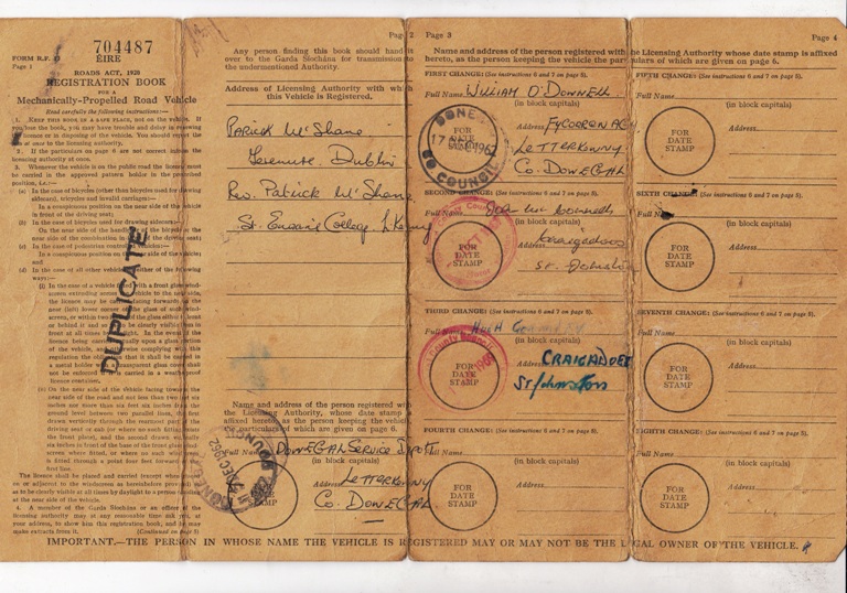 Car Registration Book